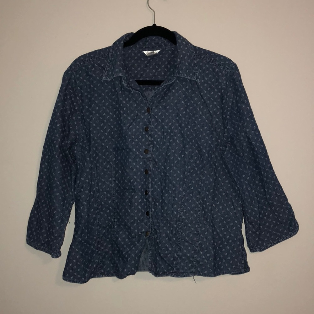 Christopher & banks button up shirt